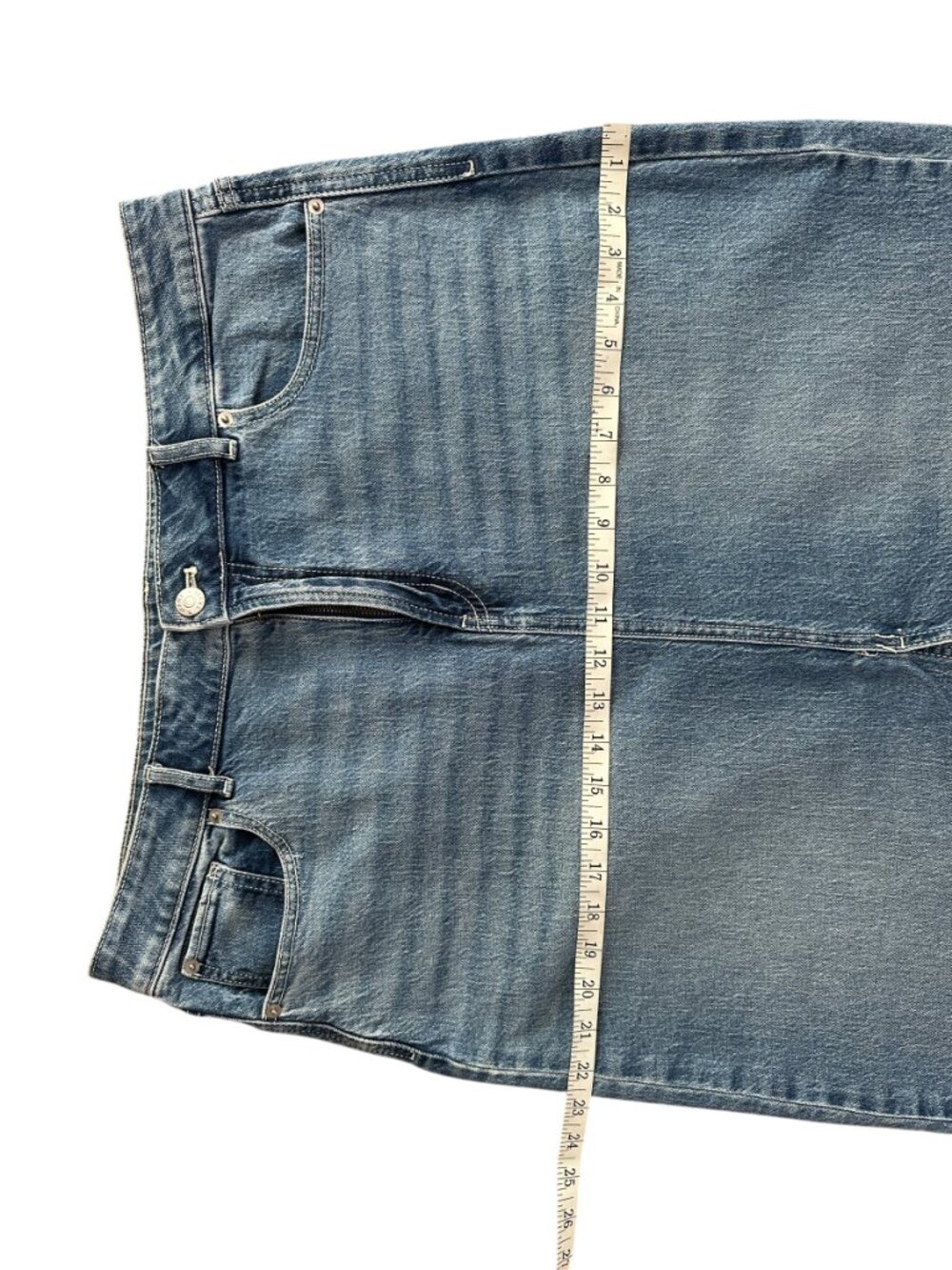 Reitmans Denim Maxi Skirt | Size 32 | High-Rise - Picture 6 of 12